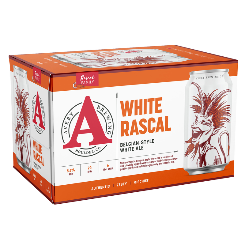 Avery White Rascal 6pk 12oz Can 5.6% ABV