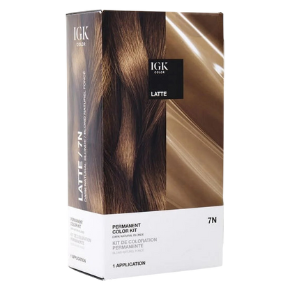 IGK PERMANENT COLOR KIT Latte- Dark Natural Blonde 7N