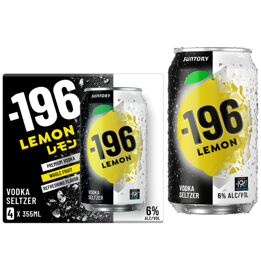-196 Lemon RTD 4pk 355ml Can 6% ABV