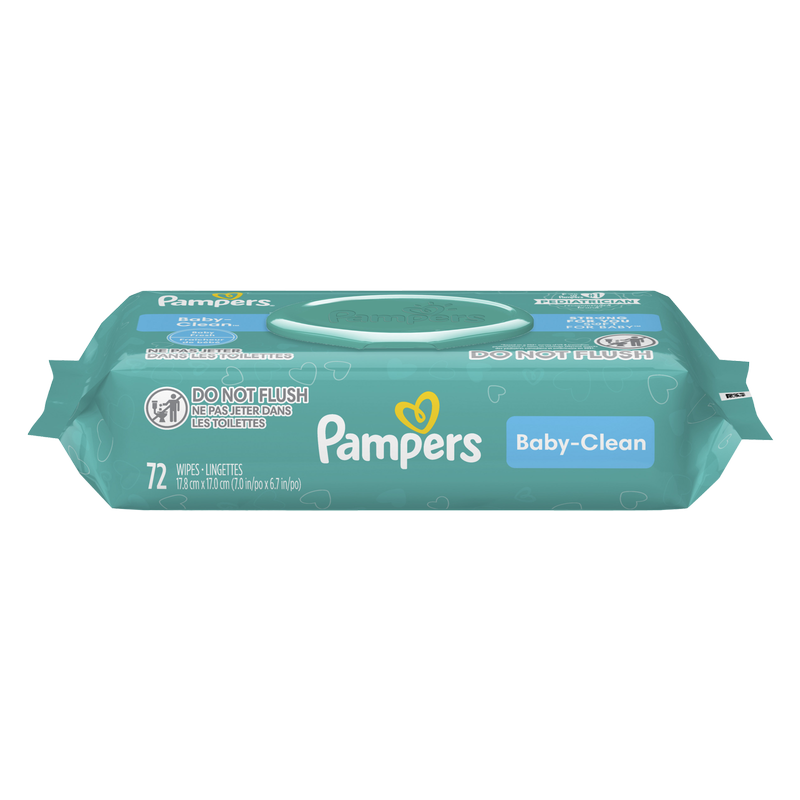 Pampers Complete Clean Unscented Baby Wipes Pouch 72ct