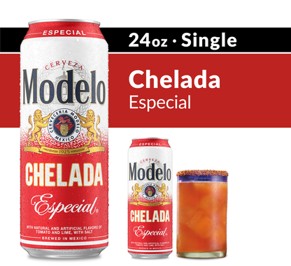 Modelo Chelada Especial Single 24oz Can 3.5% ABV
