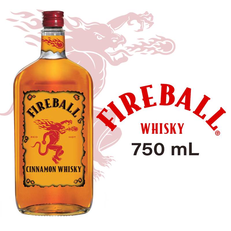 Fireball Hot Cinnamon Blended Whisky 750ml (66 proof)