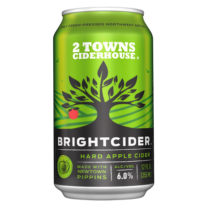 2 Towns BrightCider 6pk 12oz Can 6.0% ABV