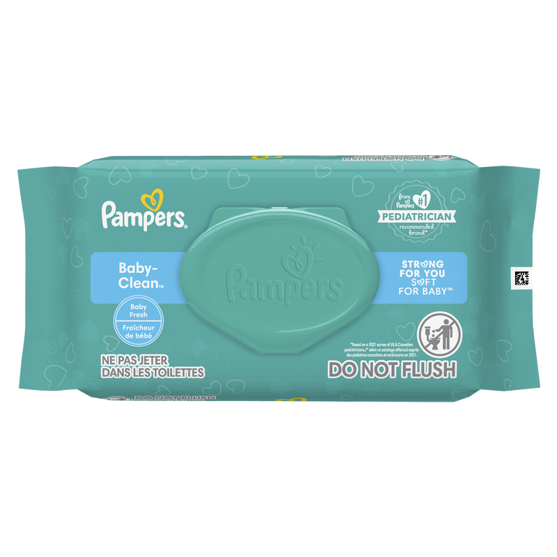 Pampers Complete Clean Unscented Baby Wipes Pouch 72ct