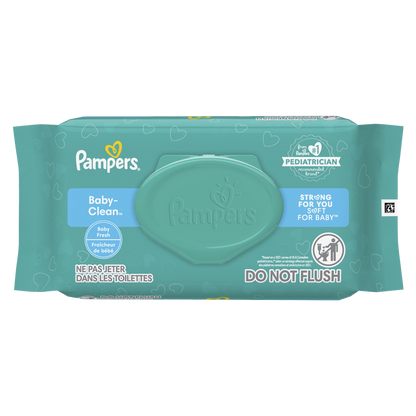 Pampers Complete Clean Unscented Baby Wipes Pouch 72ct