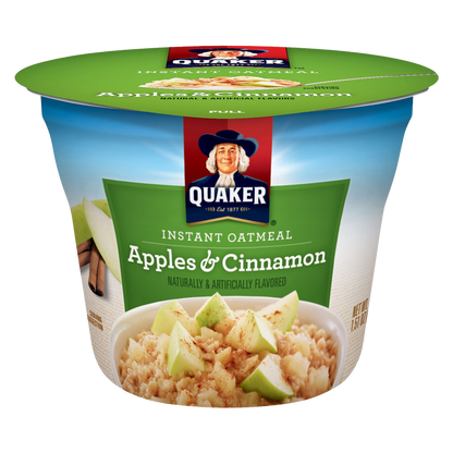 Quaker Instant Oatmeal Apple Cinnamon Oatmeal Cup 1.51oz