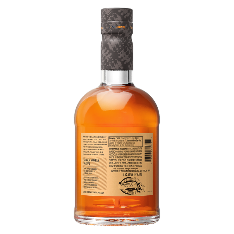 Monkey Shoulder Whiskey 750ml (80 Proof)