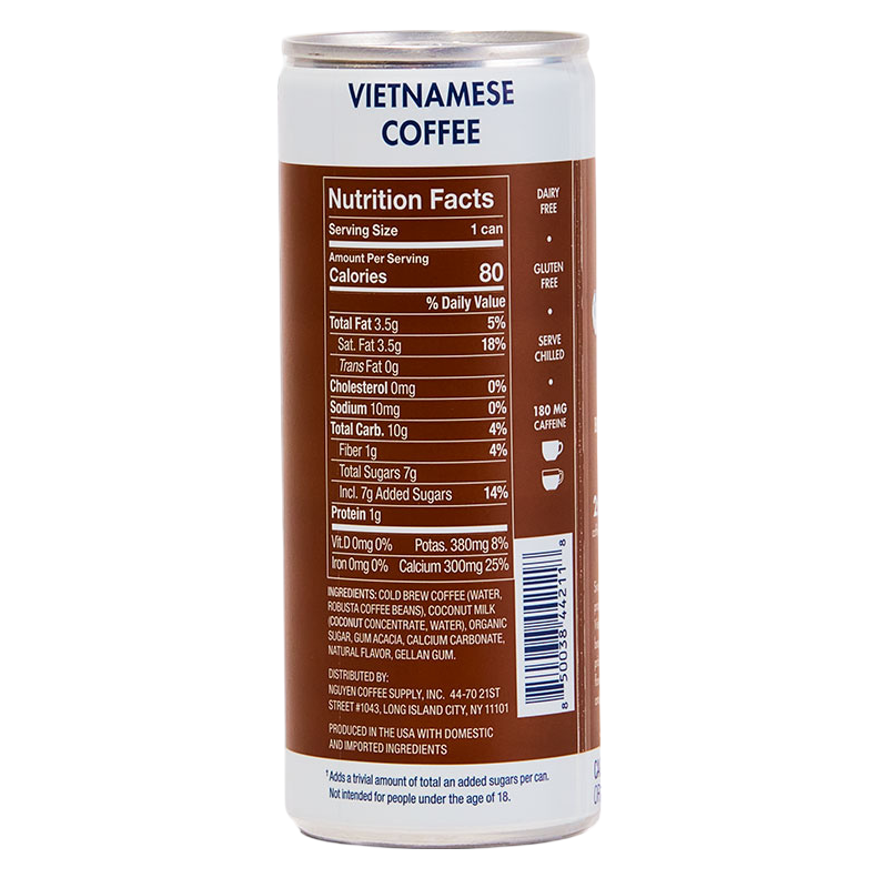 Nguyen Coffee Supply CoconutVietnamese Coffee Cold Brew 7.5oz Can