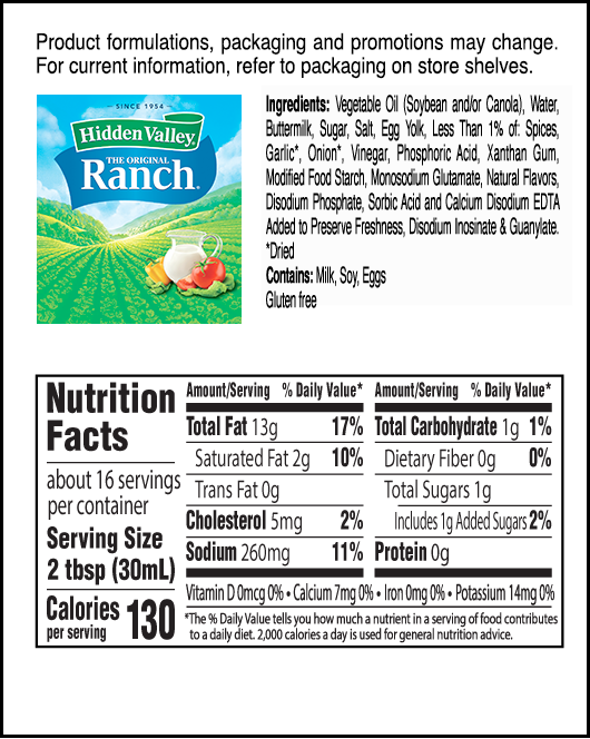 Hidden Valley Original Ranch Dressing - 16 fl oz bottle Hidden Valley Original Ranch Dressing - 16 fl oz bottle