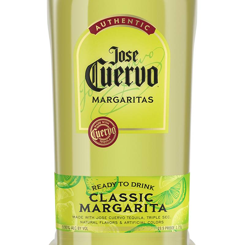 Jose Cuervo Authentic Margarita Classic Lime Ready to Drink Cocktail 1.75L 9.95% ABV