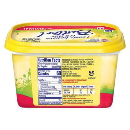 I Can't Believe It's Not Butter Original Spread Tub - 15oz