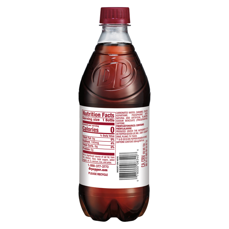 Diet Dr Pepper 20oz Btl