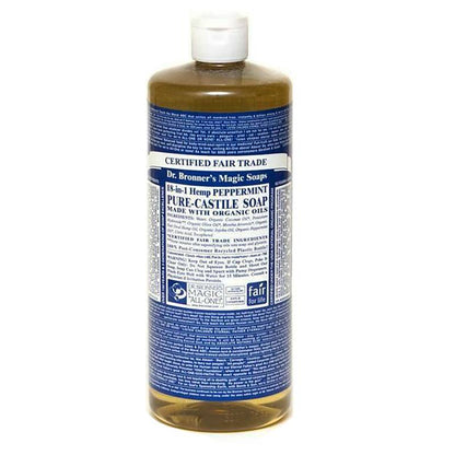 Dr. Bronner's Peppermint Castile Liquid Soap 32oz