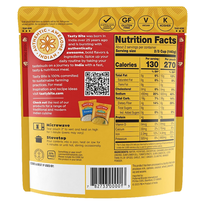 Tasty Bite Bombay Potatoes 10oz