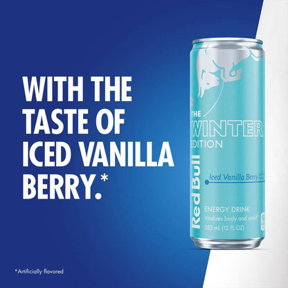 Red Bull Winter Edition Iced Vanilla Berry Energy Drink 4pk 12oz Can
