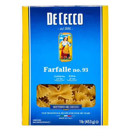 De Cecco Farfalle Pasta 1lb