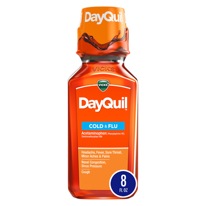 Vicks Dayquil Cold & Flu Multi-Symptom Relief Liquid 8oz