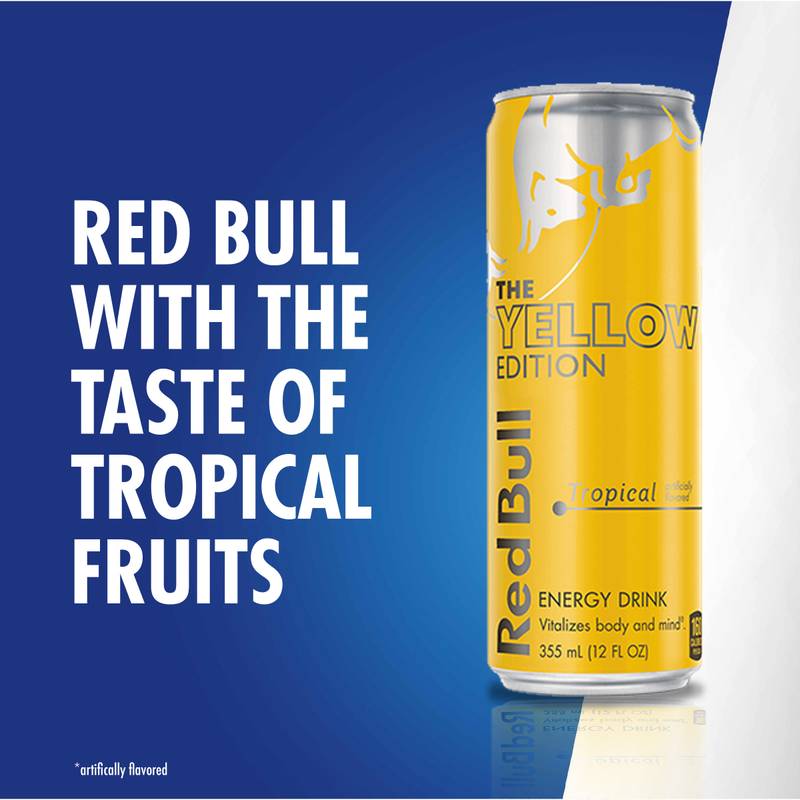 Red Bull Energy Drink The Yellow Edition Tropical 12oz Can – BevMo