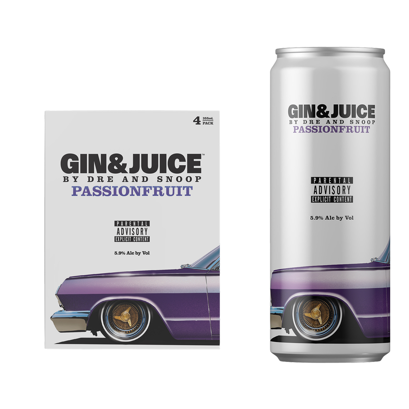 GIN & JUICE Passionfruit 4pk 355ml Can 5.9% ABV – BevMo! Arizona GIN & JUICE Passionfruit 4pk 355ml Can 5.9% ABV – BevMo! Arizona