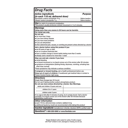 Fleet Adult Saline Enema 18oz