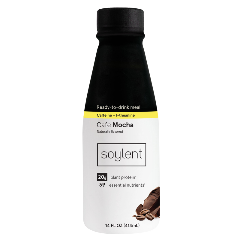 Soylent Complete Nutrition Protein Meal Replacement Shake, Cafe Mocha, 14 Oz.