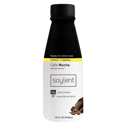 Soylent Complete Nutrition Protein Meal Replacement Shake, Cafe Mocha, 14 Oz.