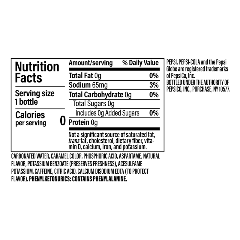 Pepsi Zero Sugar 20oz