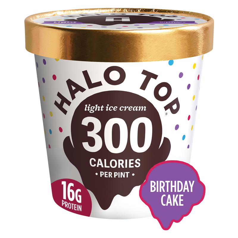 Halo Top Birthday Cake Light Ice Cream Pint