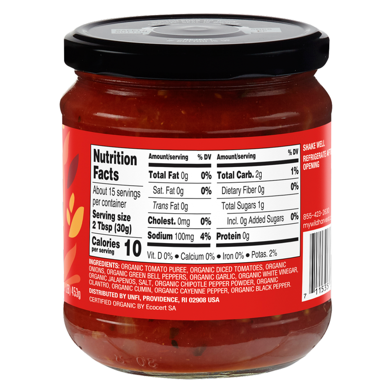Wild Harvest Organic Hot Salsa 16oz