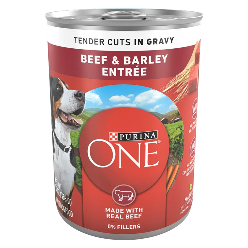 Purina ONE Smart Blend with Real Beef & Barley Wet Dog Food, 13oz.