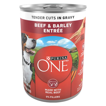 Purina ONE Smart Blend with Real Beef & Barley Wet Dog Food, 13oz.