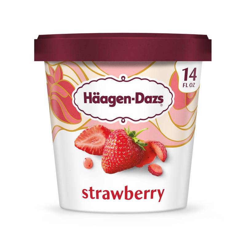 Haagen-Dazs Strawberry Ice Cream, 14oz.