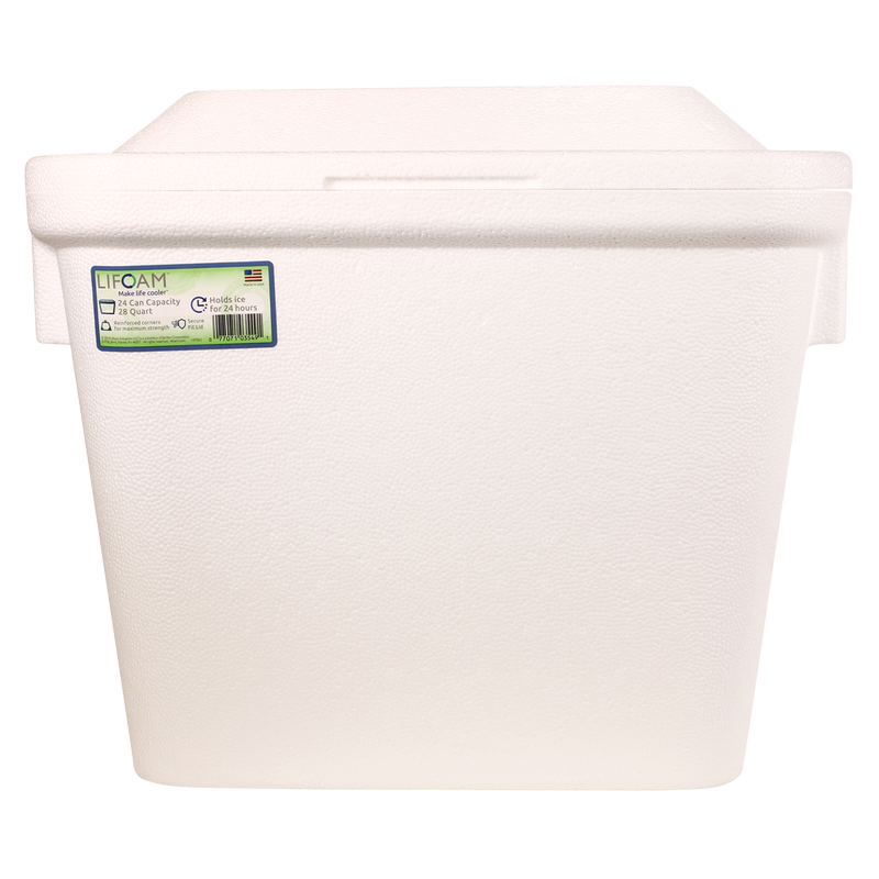 LIFOAM Styrofoam Cooler 28 Qt