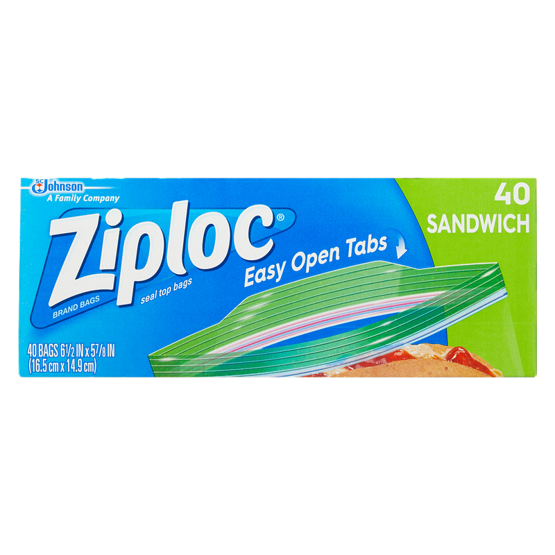 Ziploc Sandwich Bags 40ct