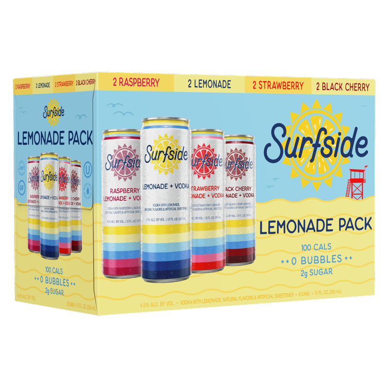 Surfside Lemonade Variety 8pk 12oz Can 4.5% ABV – BevMo! Arizona