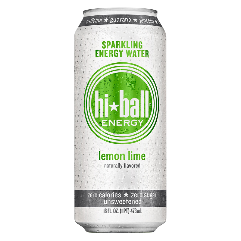 Hiball Lemon Lime Sparkling Energy Water 16oz Can