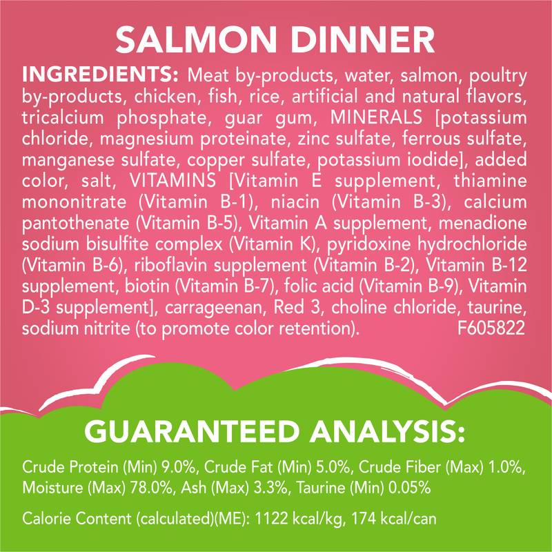Friskies Salmon Dinner Pate Cat 2 5.5 oz