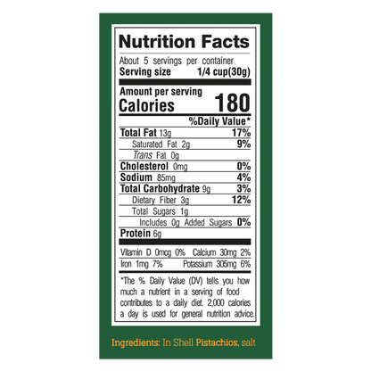 Everyday Nutz Roasted Pistachios 5oz