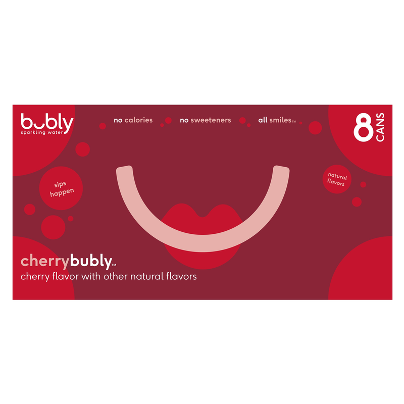 Bubly Cherry 8pk 12oz Can