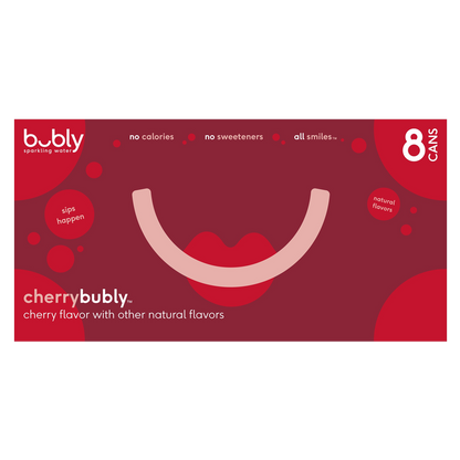 Bubly Cherry 8pk 12oz Can