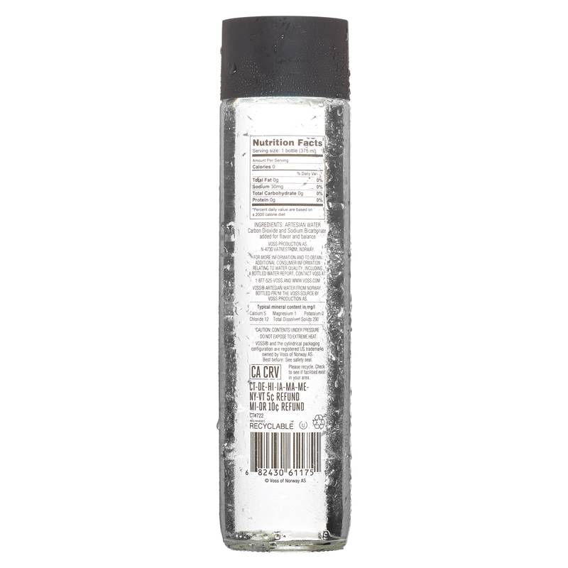 Voss Sparkling Water 375ml Btl