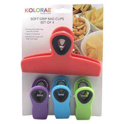 Kolorae Soft Grip Bag Clip Set