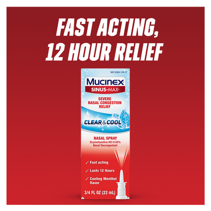Mucinex Sinus-Max Severe Nasal Congestion Relief Nasal Spray 0.75oz