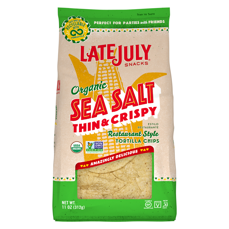 Late July Sea Salt Thin & Crispy Restaurant Style Tortilla Chips 11oz