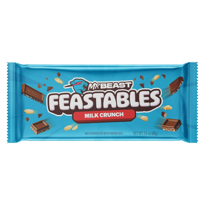 Feastables Milk Crunch Bar, 2.1 oz
