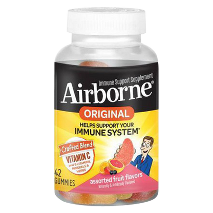 Airborne Vitamin C Assorted Fruit Gummies 42ct