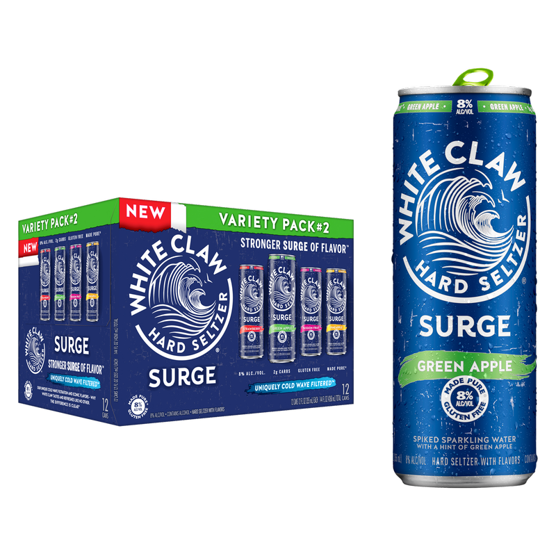 White Claw Surge #2 Variety 12pk 12oz Can 8% ABV – BevMo! Arizona