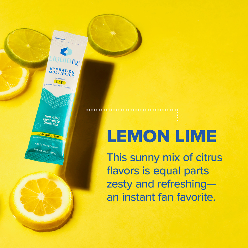 Liquid I.V. Lemon Lime Electrolyte Drink Mix Powder 0.56oz