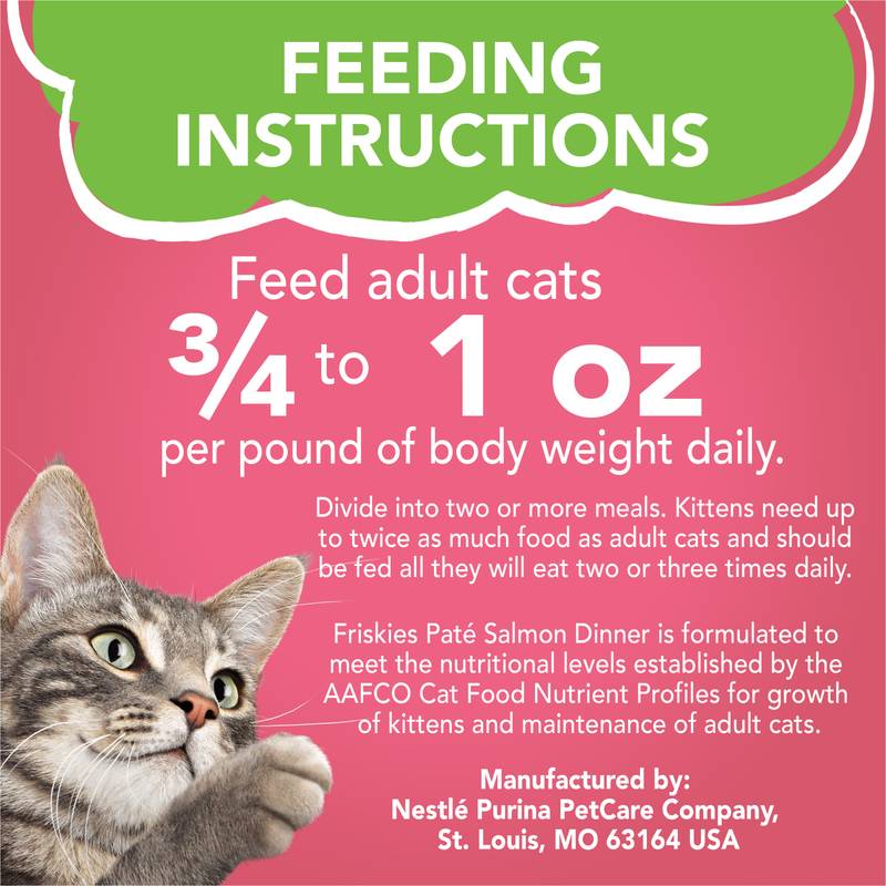 Friskies Salmon Dinner Pate Cat 2 5.5 oz