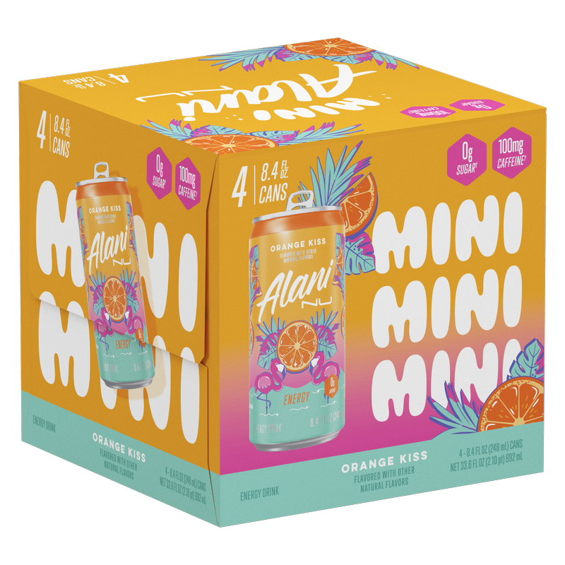 Alani Energy Orange Kiss 4pk 8.4oz Can – BevMo! Arizona